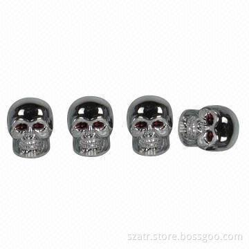 Tire Valve Caps, Made of Steel, Aluminum, Brass or Plastic Materials